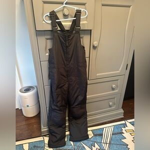 Lands' End Black Insulated Bib Overalls - Like New Condition